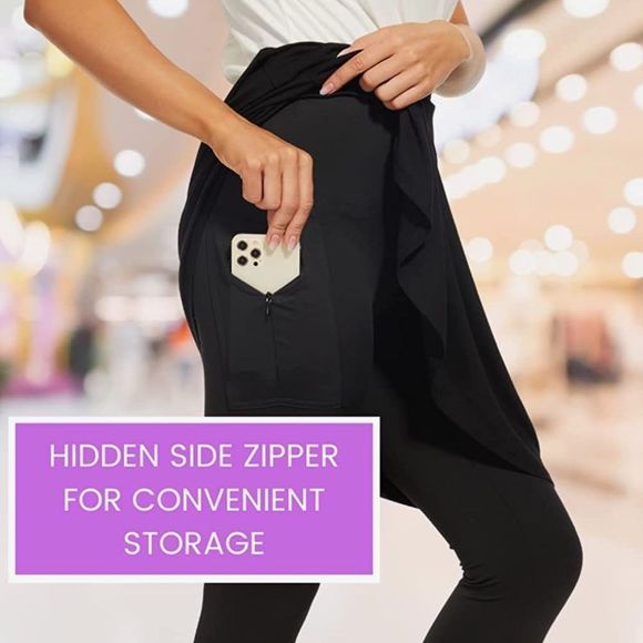 Mia Mod Women's Fashion Sway Skirt with Leggings - Picture 2 of 5